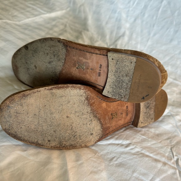 Louis Vuitton beautiful Smoking Loafer velvet RARE, hard to find. Mens 8 - Picture 5 of 7